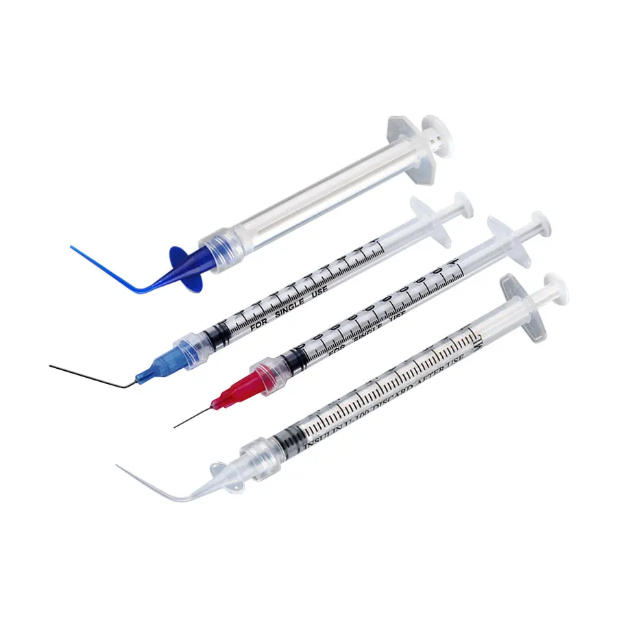 Plastic Dental Anesthesia Syringes with Stainless Steel Needles