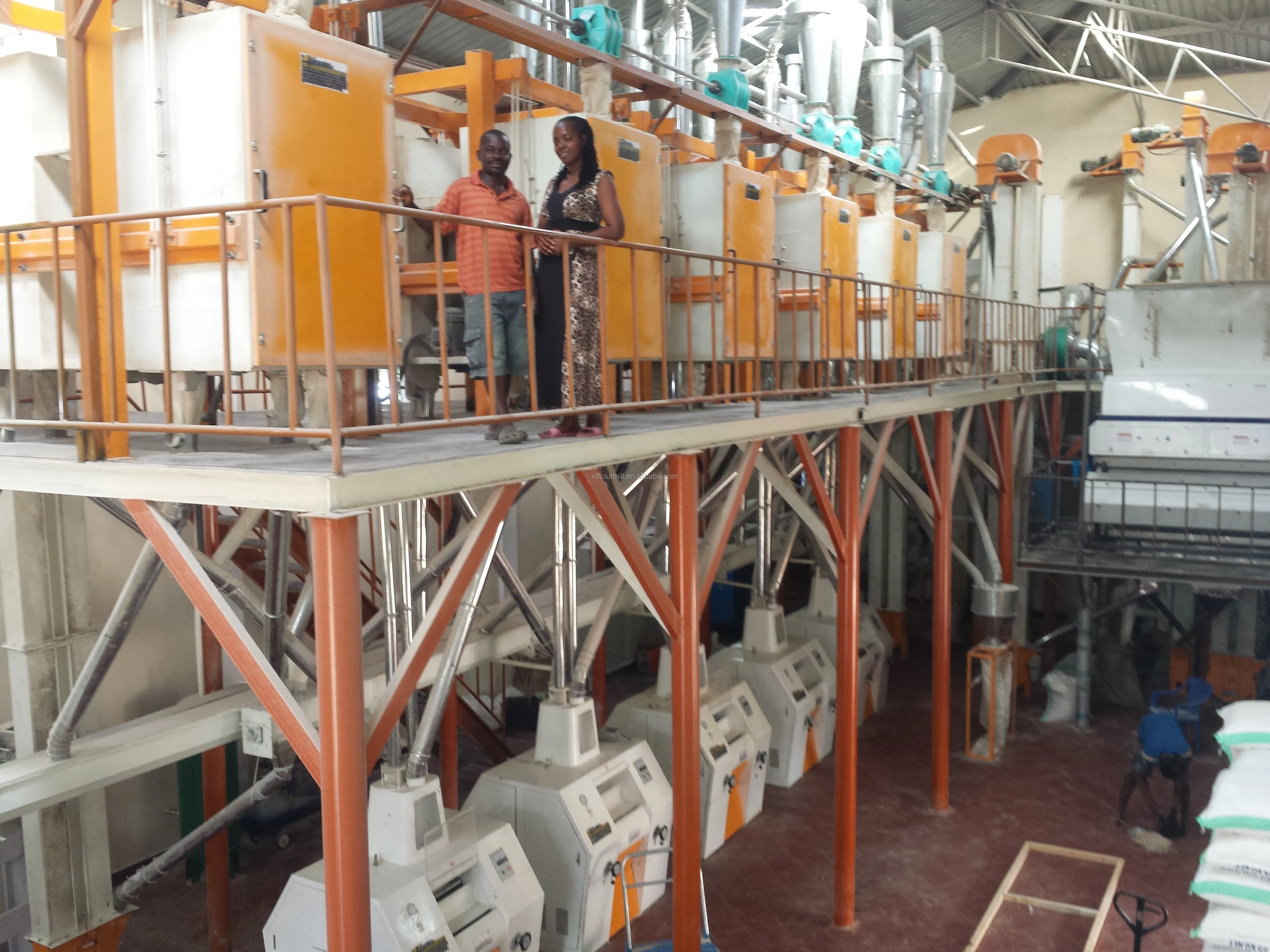 Africa Maize Flour Mill Posho Mill Maize Milling Machine 30ton 50ton 100ton Steel Stainless Posho Mill Prices in Kenya