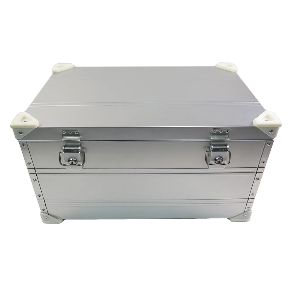 wholesale price new design vintage bins trunks large metal container aluminum boxes waterproof case big portable storage box