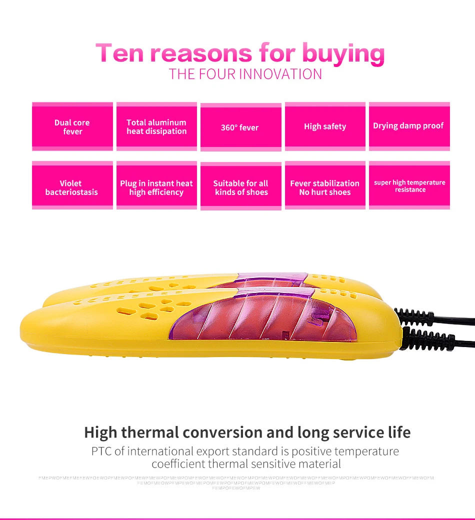 Shoes Dryer Heater Portable Shoe Warmer Constant Temperature Drying Deodorization Winter Shoes Drying
