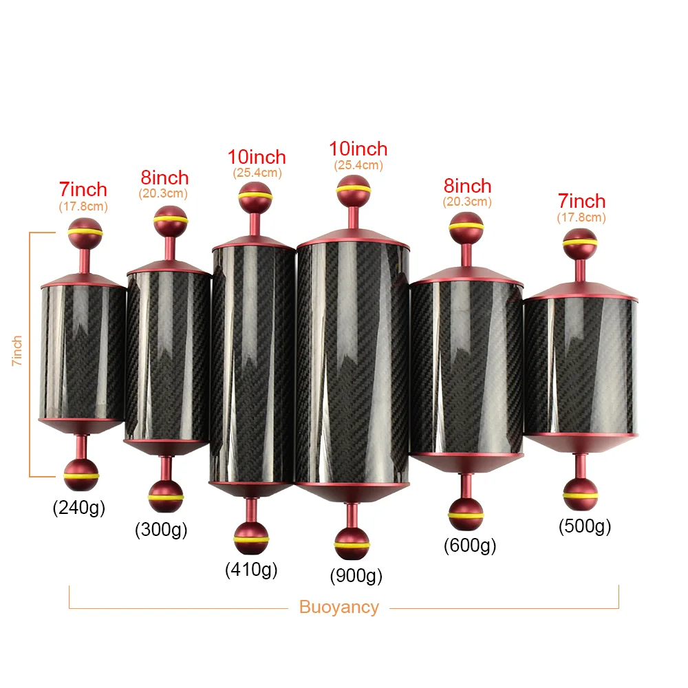 Seafrogs Scuba diving floating arm  D60*6inch -12 inch 350g -600g  for underwater photography  Buoyancy aluminum alloy arm