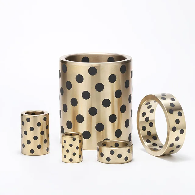 Wholesale Bearing Copper Linear Bush Sleeve Oil-free Brass Sliding Solid Graphite Bushes Bronze Bushing