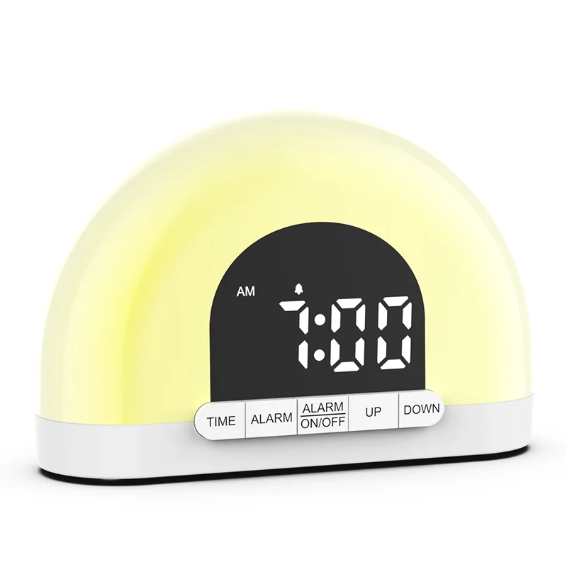 Factory Wholesale Sunrise Alarm Clock Heavy Sleepers Wake Up Light With Sunrise Alarm Clock Sunrise Simulation Clock