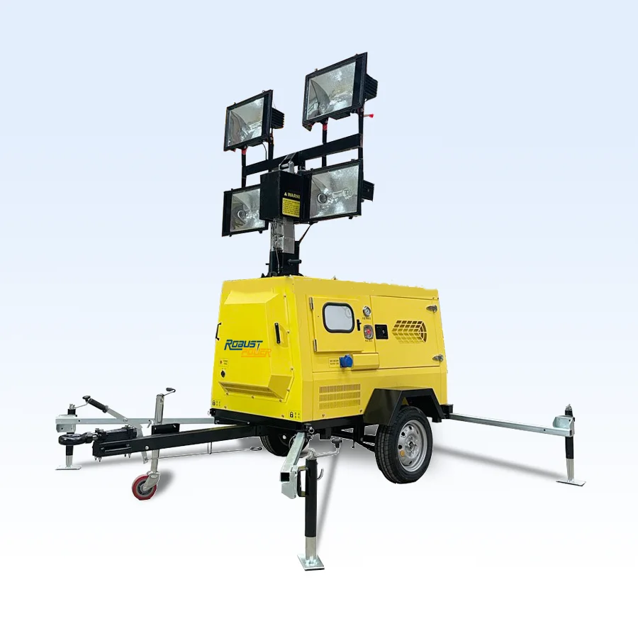 12kw Diesel Light Tower LED Lighting Tower Diesel Generator Power Mobile Trailer Flood Light Price