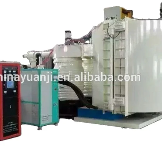 Electromagnetic heating plastic vacuum coating machine