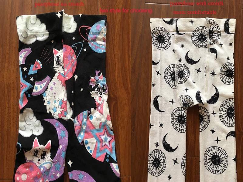 Nylon pantyhose custom digital printed elastic tights seamless pantyhose