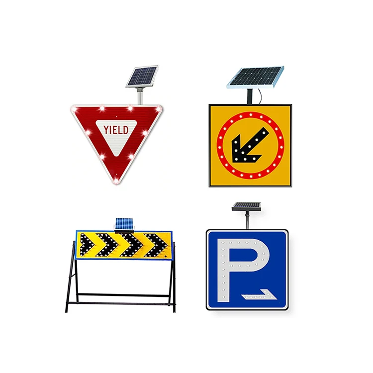 STOP solar powered blink flashing electronic led traffic chevron solar road warning signage led arrow signs board factory price