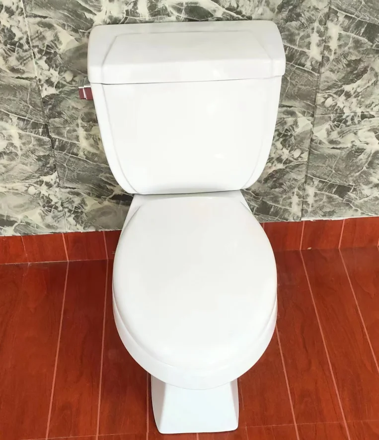 Factory wholesale cheap sanitary ware inodoro elongated toilet set bathroom water closet siphonic 2 two piece ceramic wc toilet