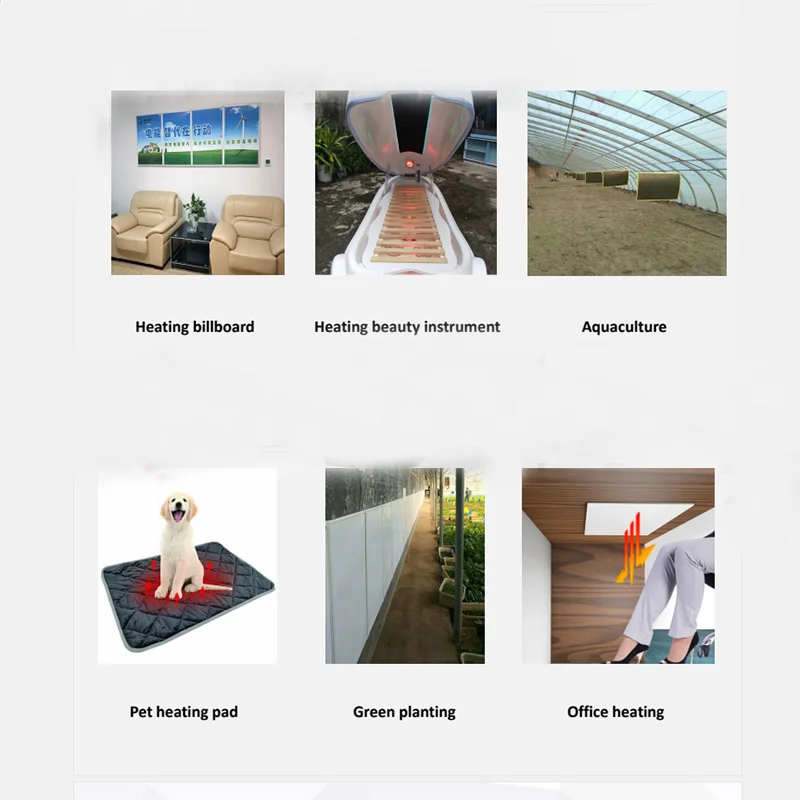 Wholesale Far Infrared Electric Floor Heating System Heating Panels Infrared Carbon Crystal Heating Film Plates