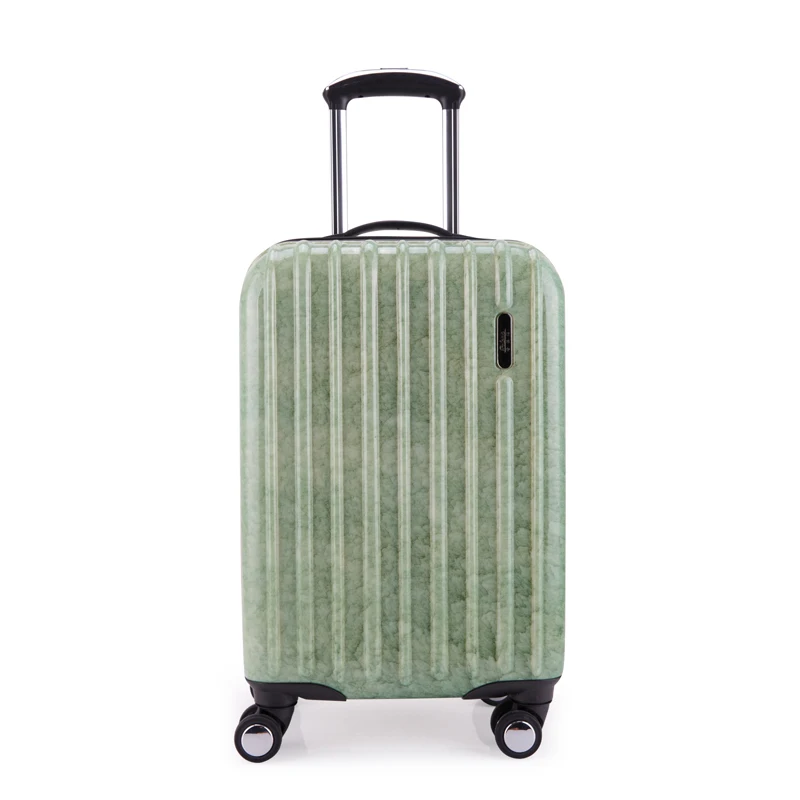 zipper Stone lines PC lock 4 Wheels travel hard shell equipaje para nios business trolley suitcase