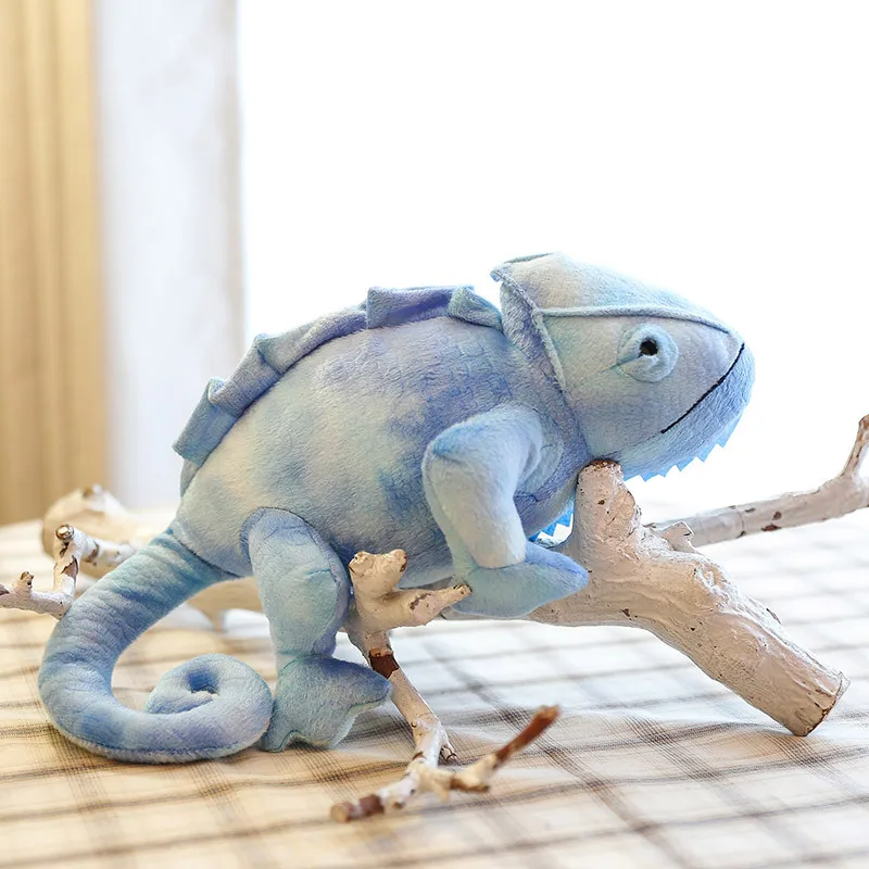 New colorful Simulated lizard crocodile plush toy dinosaur stuffed toys Long tail dragon chameleon doll