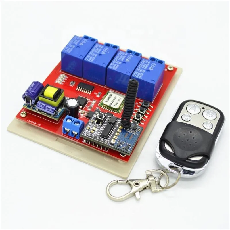 
AC50-270V home appliance 4 way relay electronic switch wireless remote switch control wifi universal remote control 