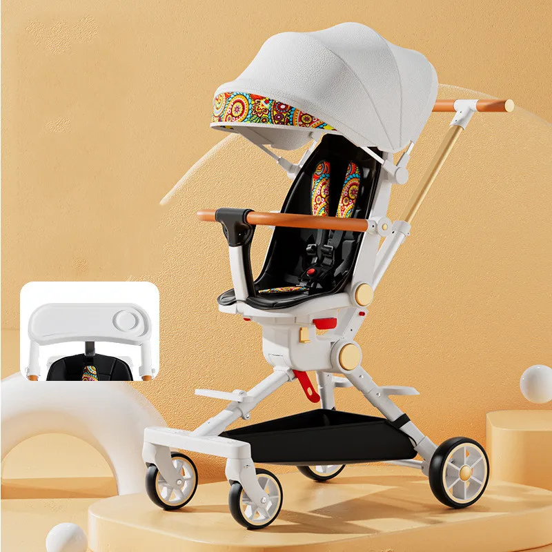 Baby stroller 1-5 years old walking cart Travel Premium Suspension Pu Wheels can sit or lie down aviation aluminum alloy/