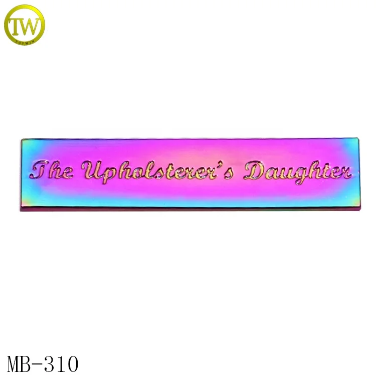 Металлическая Радужная сумка с логотипом на заказ оборудование прямоугольная гравировка имени частная этикетка для косметических