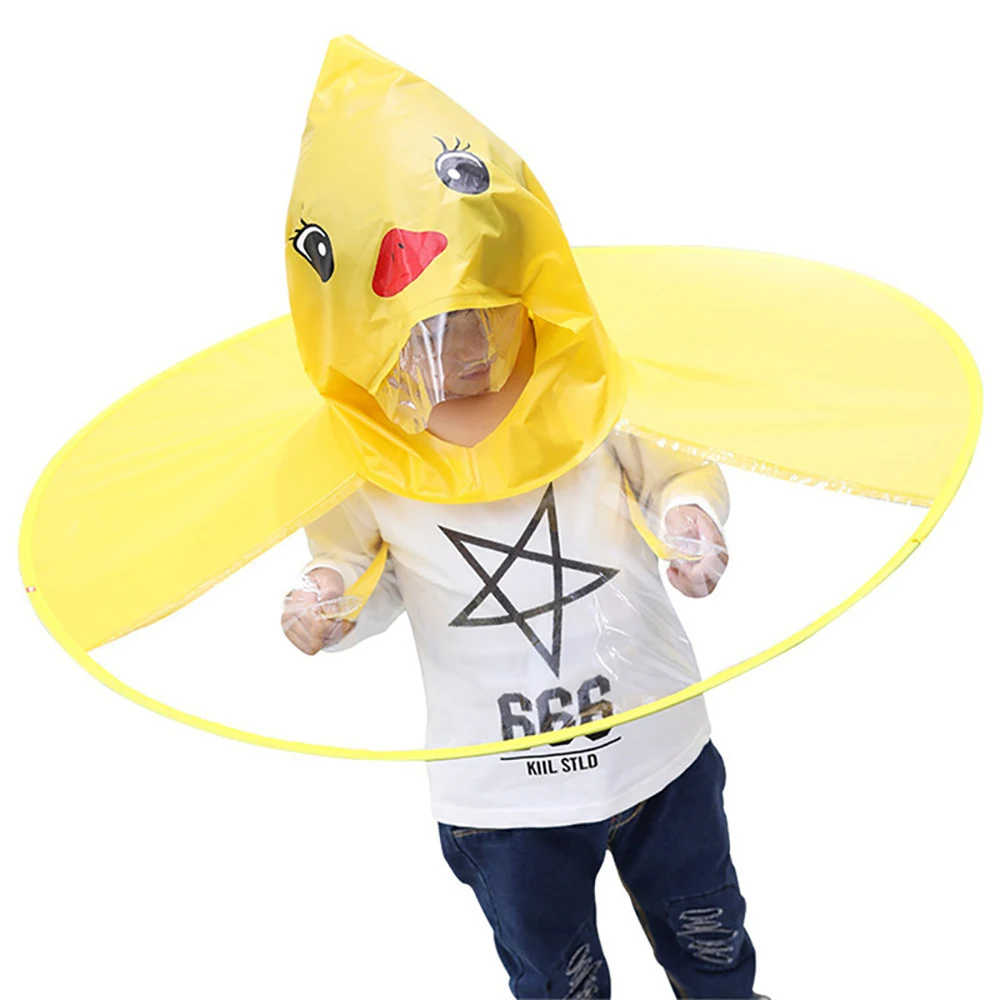 Ufo  Umbrella Automatic Folding Umbrella Children Creative Gifts Umbrella Student Woman Man Rain Hat