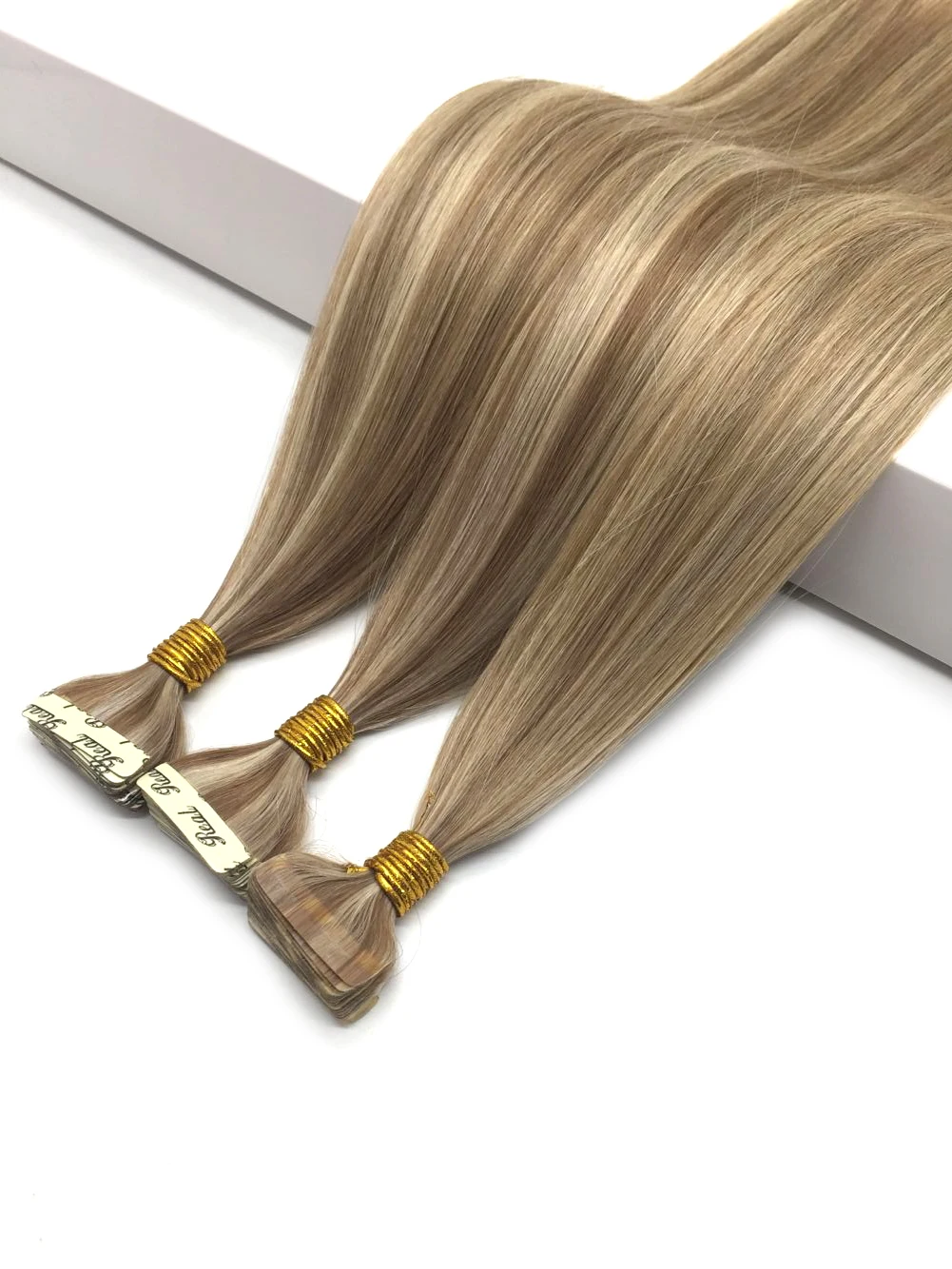 Wholesale Double Drawn Skin Weft Tape Remy Hair Natural Invisible PU Tape In Human Hair Extensions