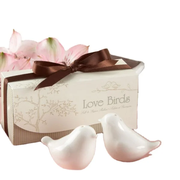Wedding Favors Love Birds Salt and Pepper Shaker