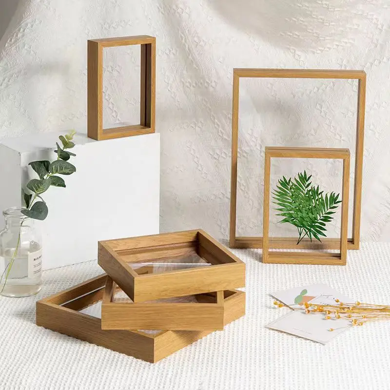 Factory Outlet Natural Wooden Photo Frame Wood Crafts, Wooden Boxes, & Wall Signs Home Decor Frames Photo Albums Accessories