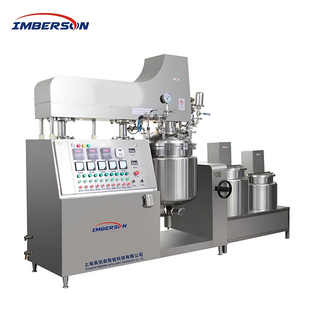 high shear stainless steel emulsification mixing tank with agitator mixer equipment for Cream cosmetics