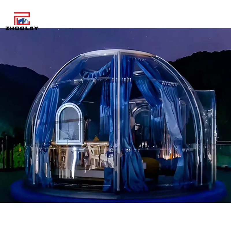 Outdoor Homestays Hotels Campsites Scenic Spots Transparent Vacant Rooms Spherical Tents Internet Famous Bubble Houses