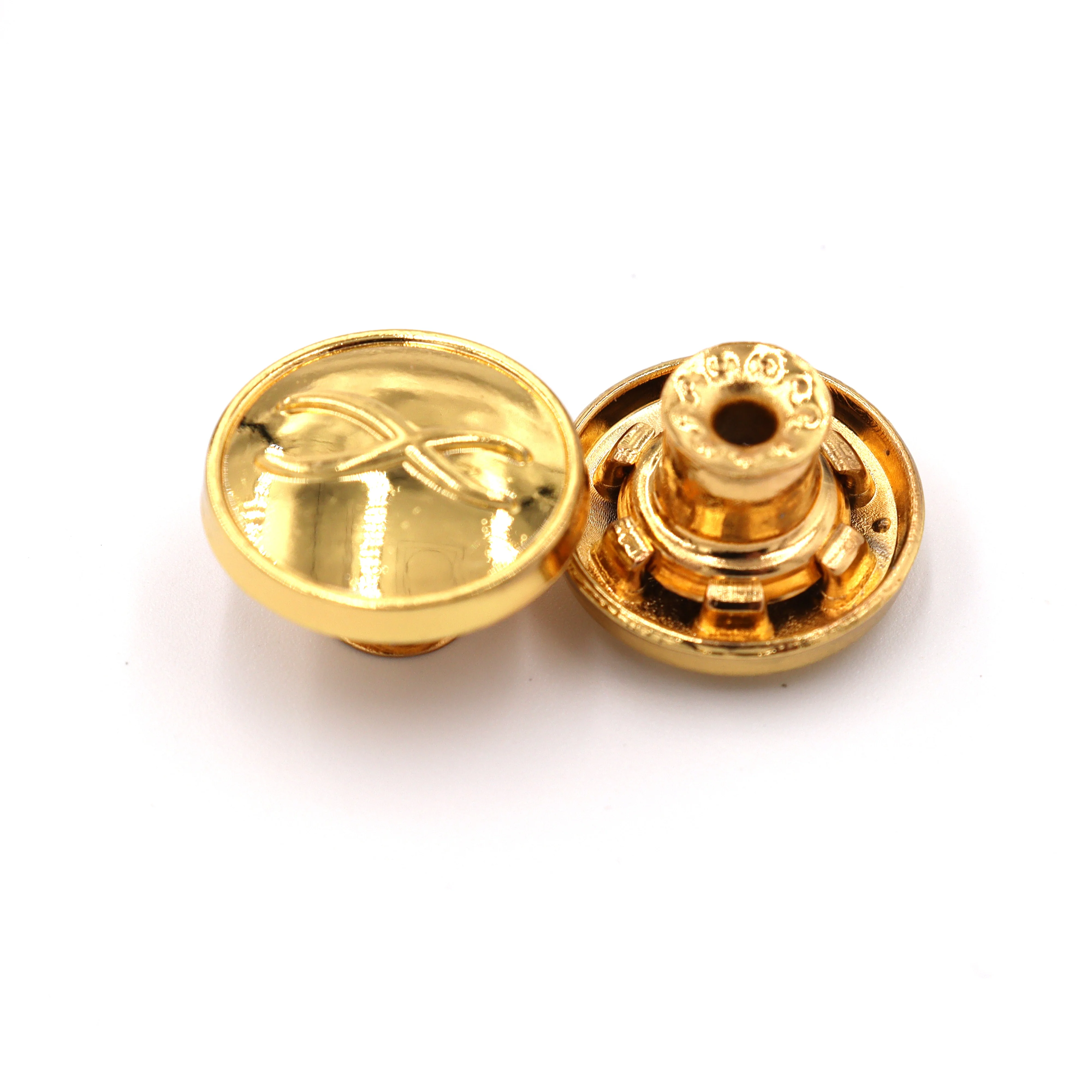 OEM ODM Manufacturers Custom Brand Logo Vintage Denim Jeans Button and Rivets for Garment