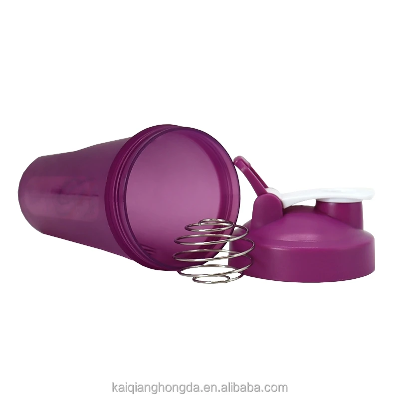 600ml BPA-Free Plastic Sport Cup Custom Logo Color Fitness Proteins Shake Water Bottle PP Material