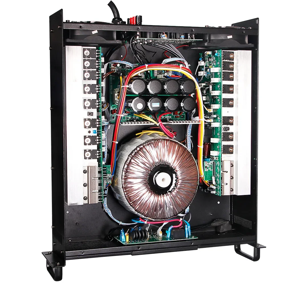 CA18 2U 2ch Professional Power Amplifier 1100W*2 for Stage Performance Concert Meeting KTV Party