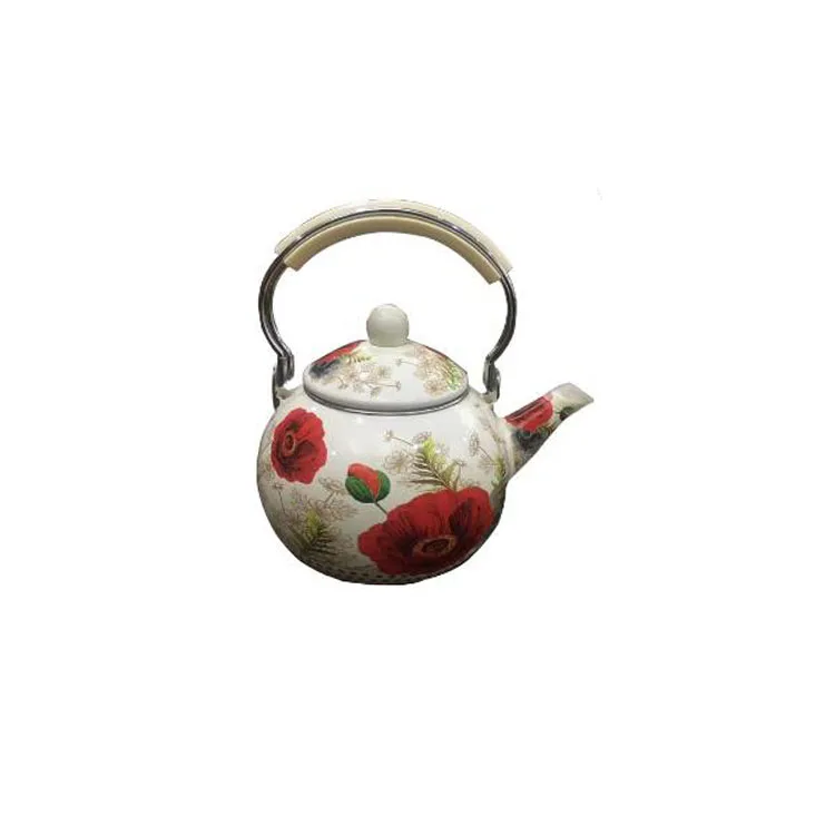 Customized Logo Tea Pot 2.5L Wholesale Enamel Water Kettle Chinese Style