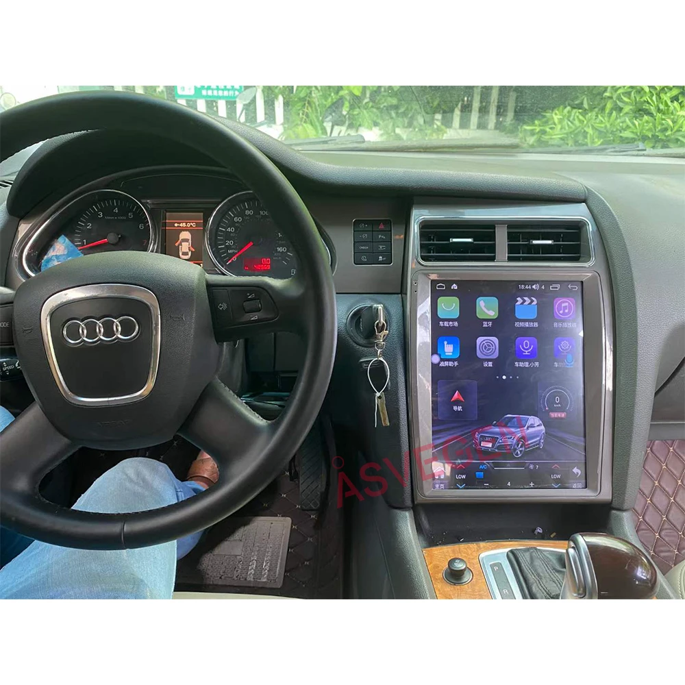 Новый автомобильный DVD-плеер на Android с экраном 12 1 дюйма для Audi Q7 2006-2011 GPS-навигатор