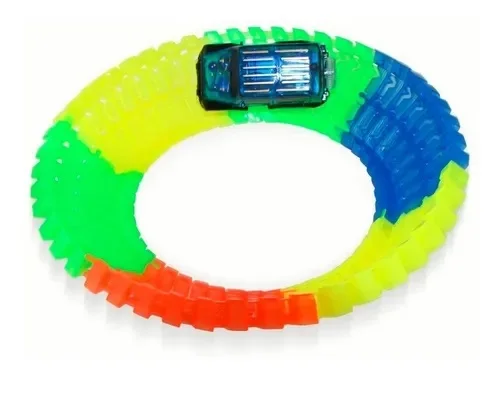 Красочные 110 шт. DIY Сборные светящиеся треки игрушки Детские железнодорожные автомобили на продажу