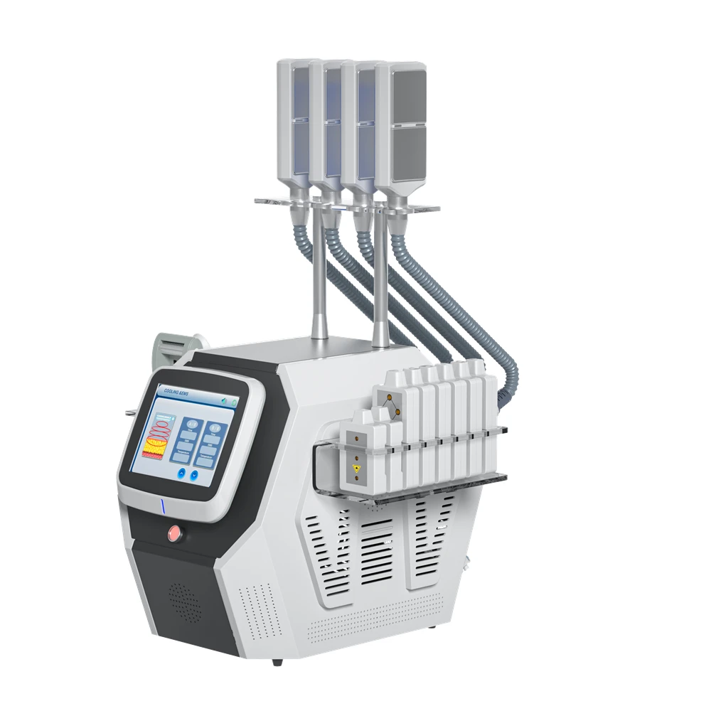 Cryotherapy Slimming Device - EMS & RF Cooling Pads system EMS Cryo laser Machine for Beauty Salons