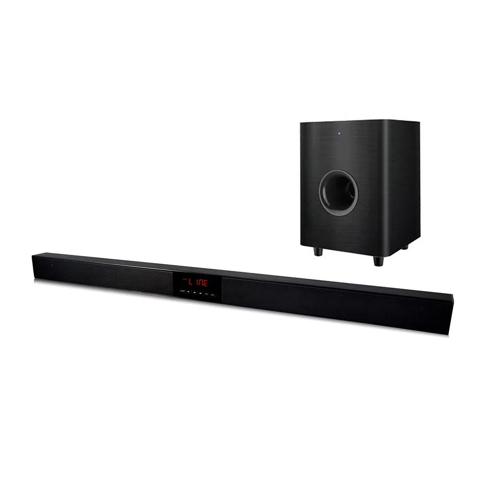 Wireless Bluetooth Speaker Stereo Soundbar Optical USB Subwoofer for TV Sound Bar