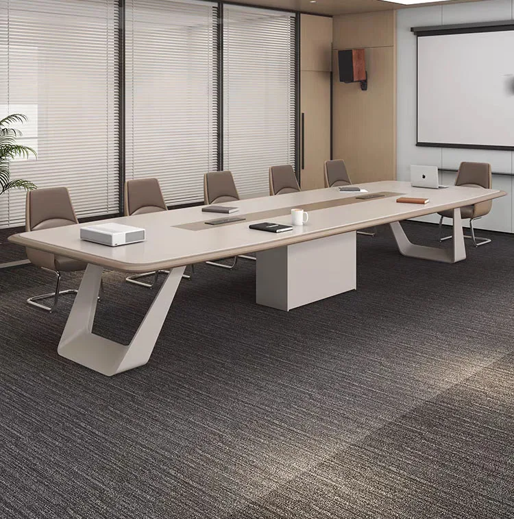 wholesale popular high quality factory steel leg office furniture conference long meeting table