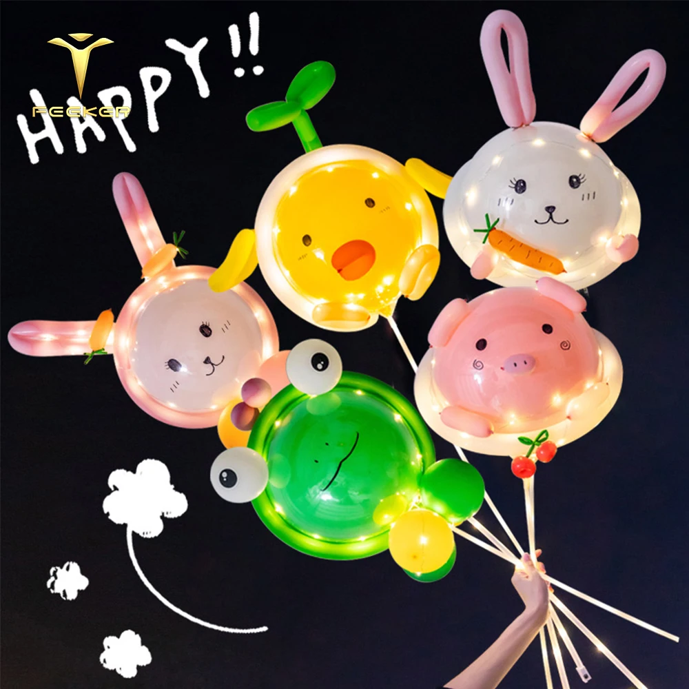 Gas Ballon Led Rose Bouquet Light With Balloon