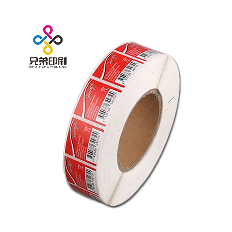 
Fruit Custom Printing Label Waterproof Bar Code Stickers Roll 