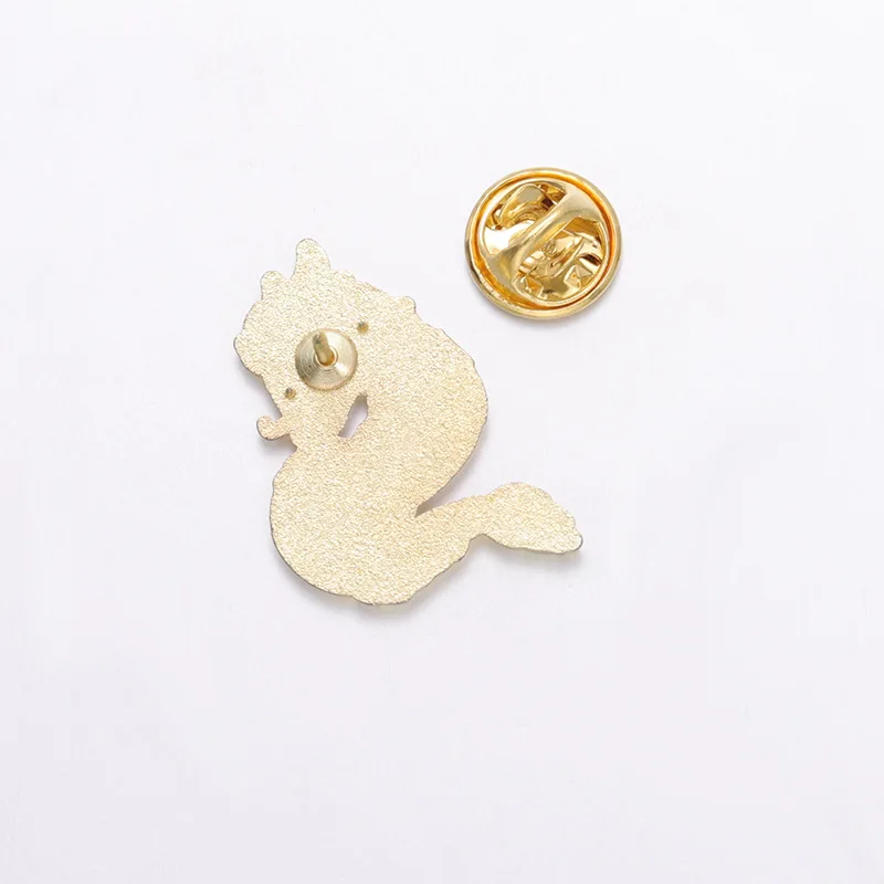 Stock Customized Hot Promotional Gifts Plating Color Custom Cute Design Cartoon Metal Enamel Pin For South Korea Studio Ghibli