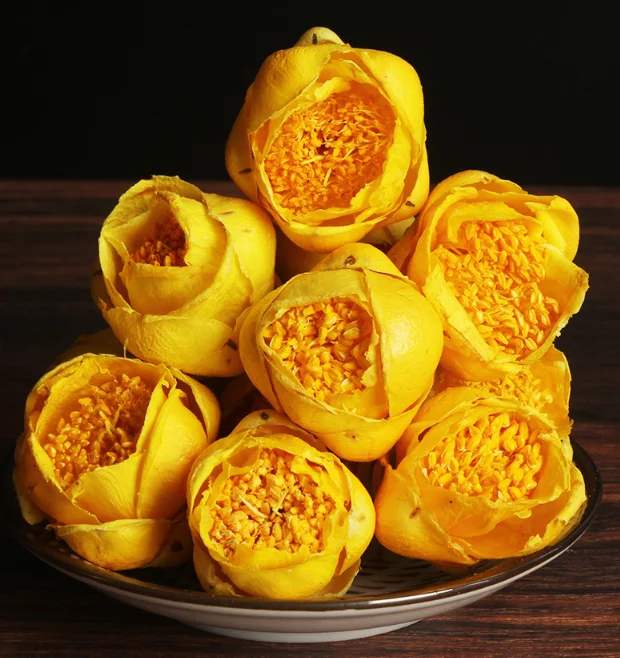 Origin wholesale Healthy Camellia Making or boiling tea Golden Yellow Flower Blossom Tea