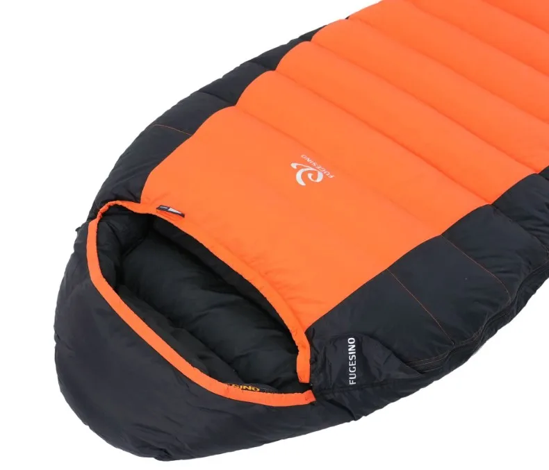 For cold weather outdoor camping 320T nylon envelop sleeping bag for cold weather outdoor camping