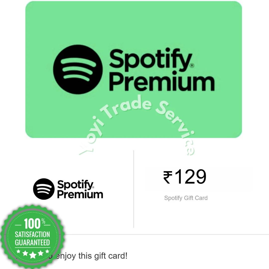 Подарочные карты Spotify могут взимать плату за Spotify Premium 1 3 12 месяцев 1 год (из Индии, цифровой код, обновление собственной учетной записи)