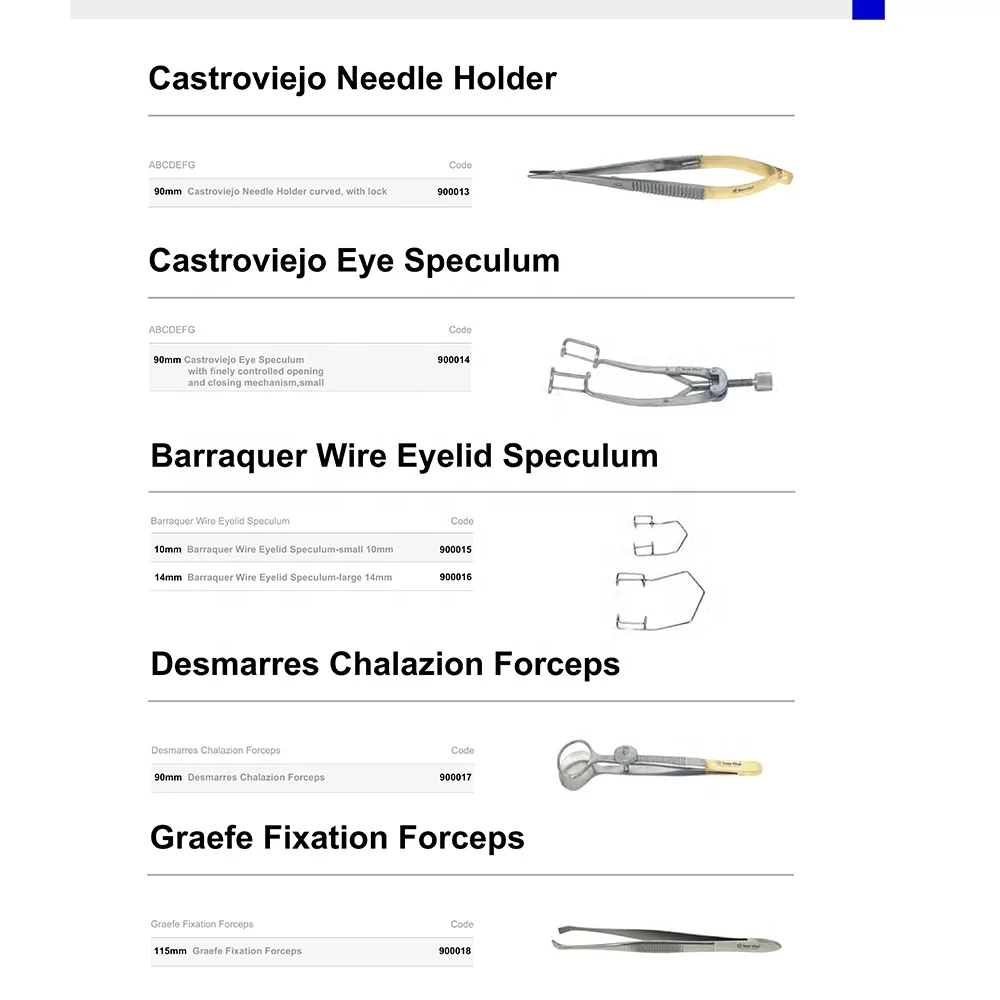 Other Veterinary Ophthalmic Surgical Instrument Set Canine Cat Small Animal Vet Surgery Tool