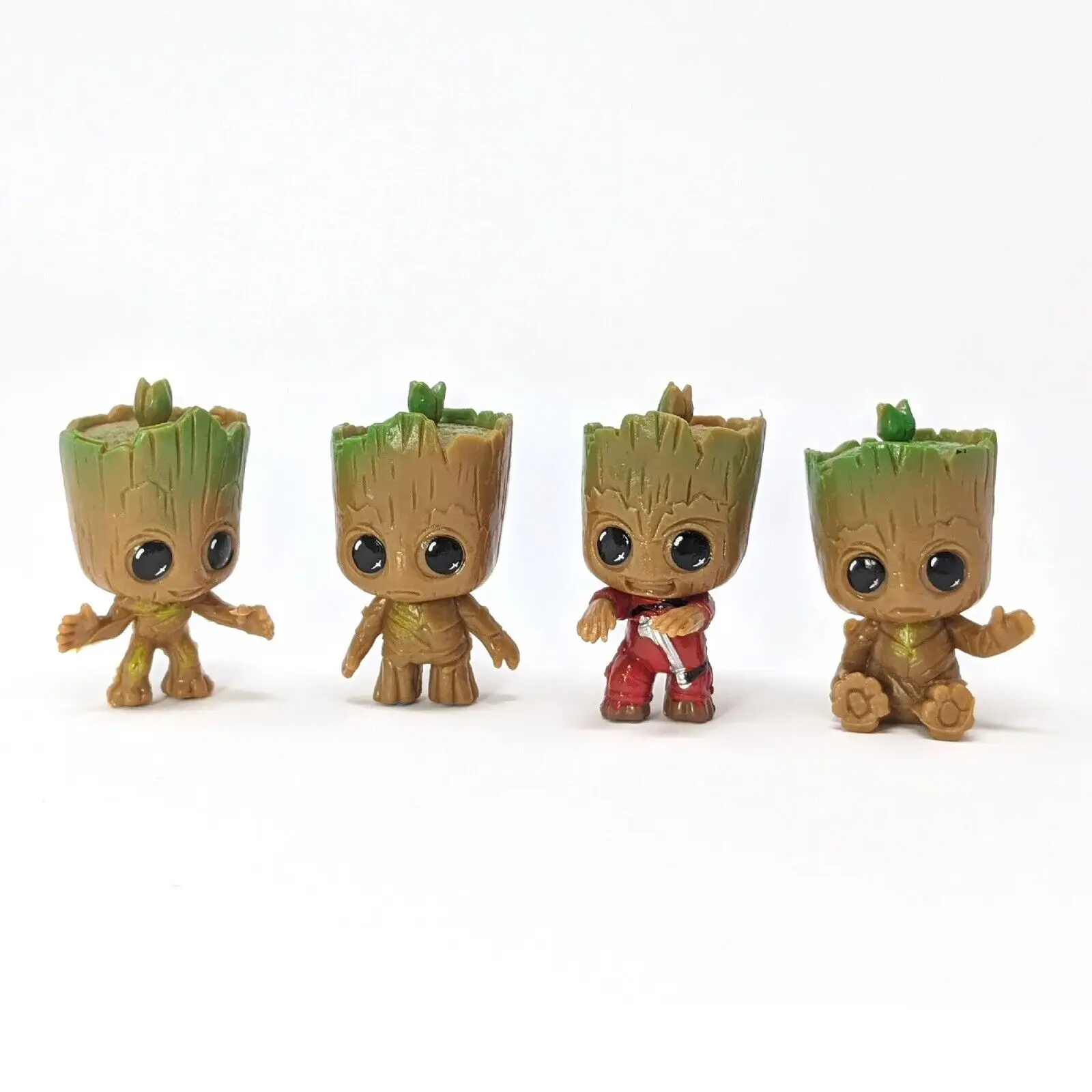 Factory Manufacture 4PCS Guardians of Galaxy Vol.2 Baby Groot PVC Action Figure Toy Car Decor Gift Vinyl Art Toy