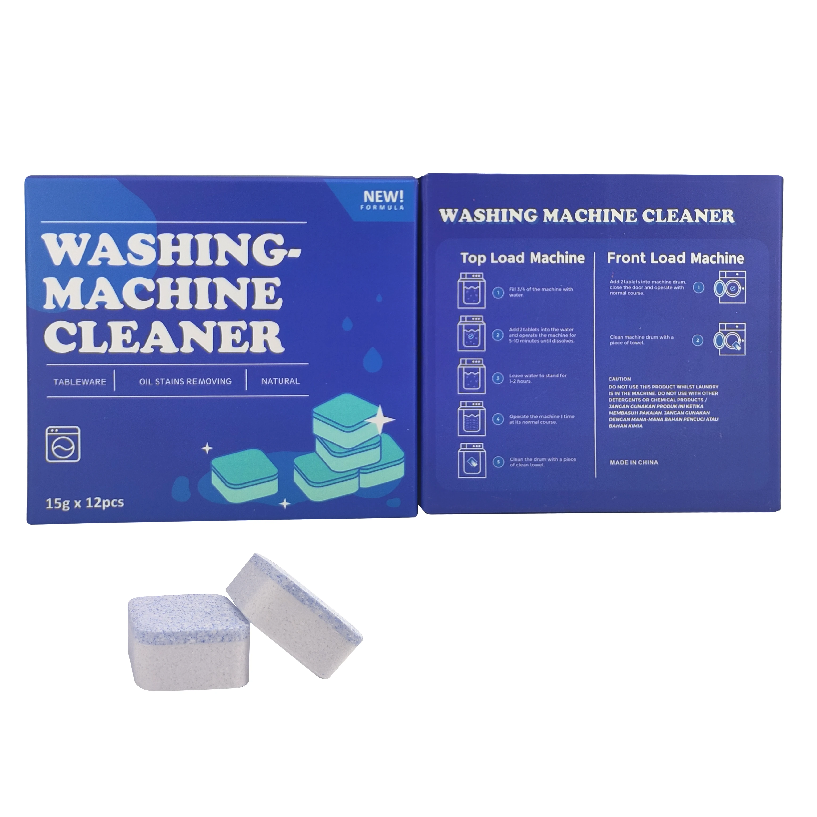Odorless Multi-Purpose Household Cleaning Solution Deep-Cleaning Detergent for Washing Machines Descaling Detergent