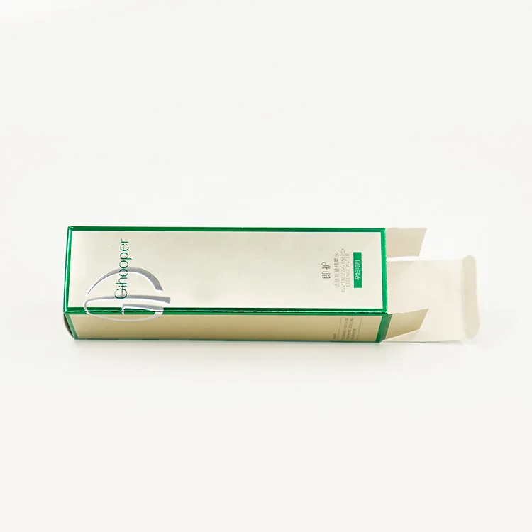 W84 Customized  Embossing Printed Silver Cardboard Tube Bottle cosmetic packaging Paper box For Hand Eyes Cream