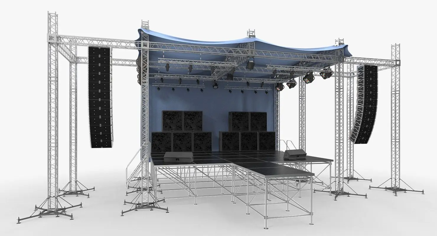 Portable detachable VERSALITE aluminum event concert wedding stage platform