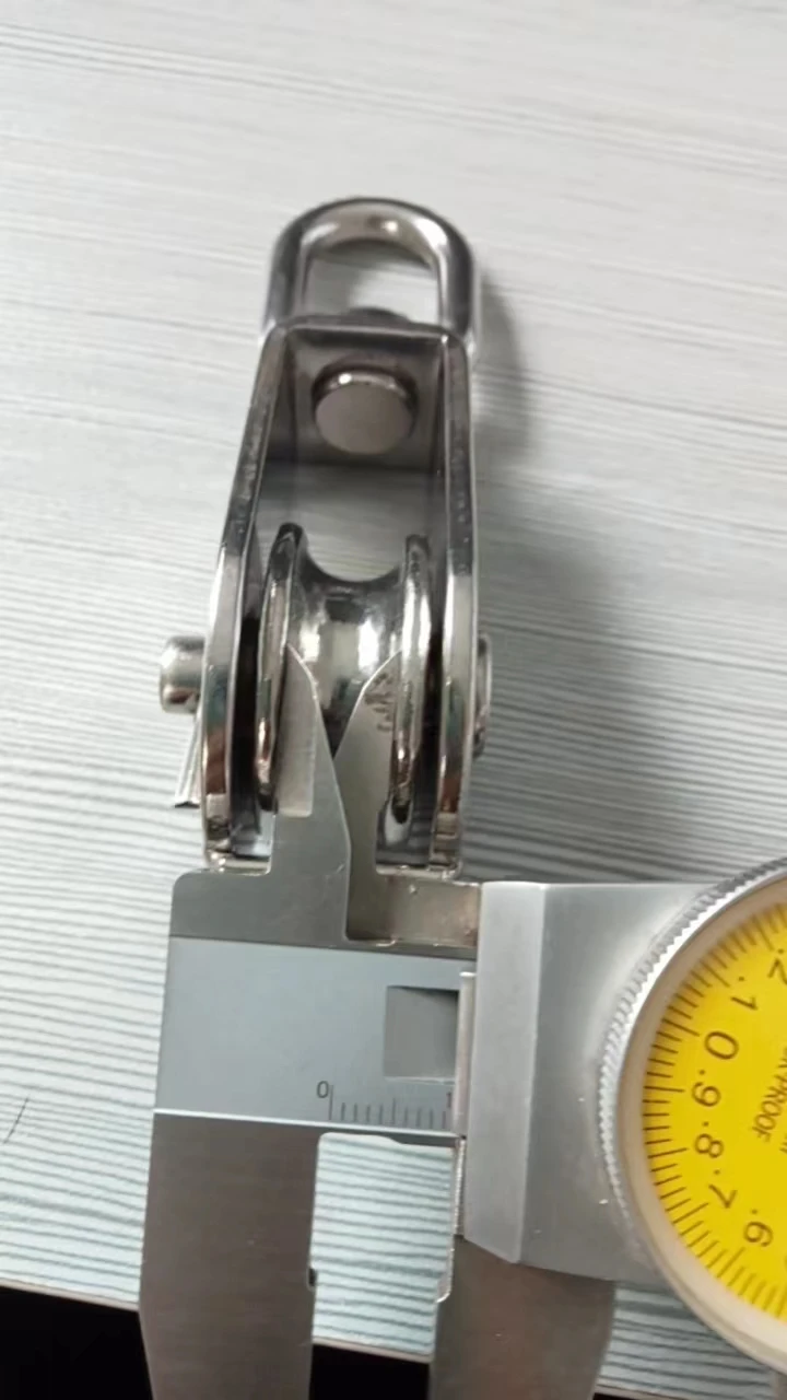 SS 316 Pulley Stainless Steel Single Wheel Swivel Pulley Wire Rope Block 20mm 25mm 32mm