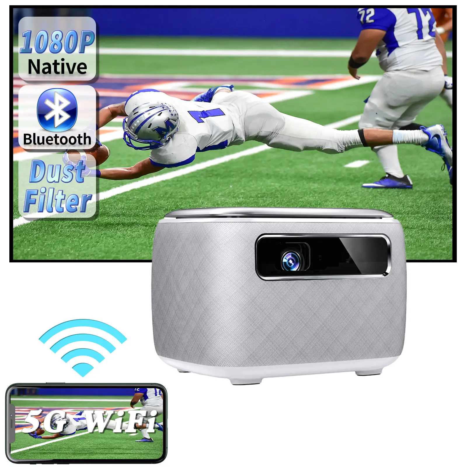New SKY 118 3D Smart Android Proyector Hologram Mobile Projectors DLP WIFI Small Pocket LED 4k projector