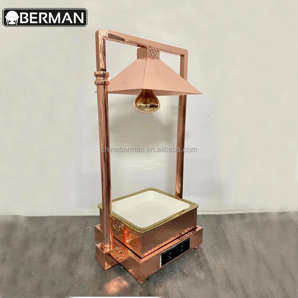 Other hotel & restaurant supplies electric chafing dish rose gold stainless steel buffet warmer set induction chafing dish