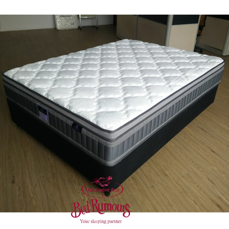 Australia hotel euro top king size pocket memory foam latex bed mattress