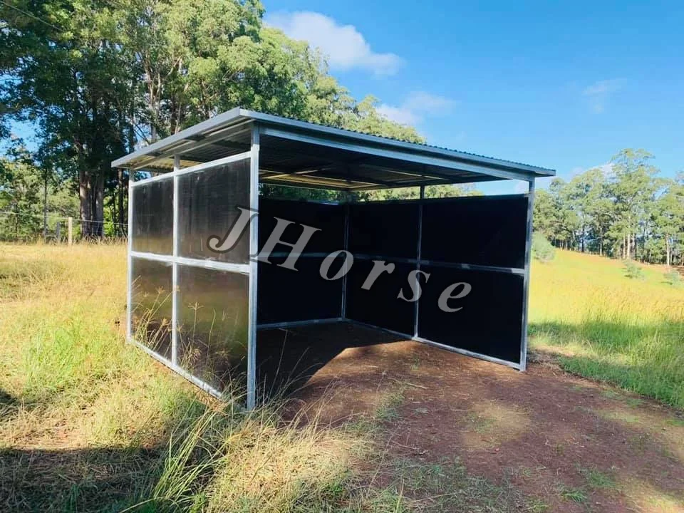 Прямая продажа легко собираемый портативный устойчивый к ультрафиолетовым воздействиям заполняющий навес для лошадей 3 6*3 6 м 4*4