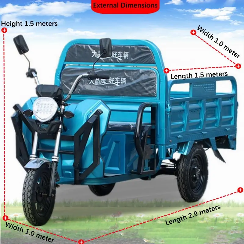 Factory Price Wholesale Motorcycle Tricycle Chinese Agricultural  Tricycles 3 Wheel Electric Tuk For Cargo